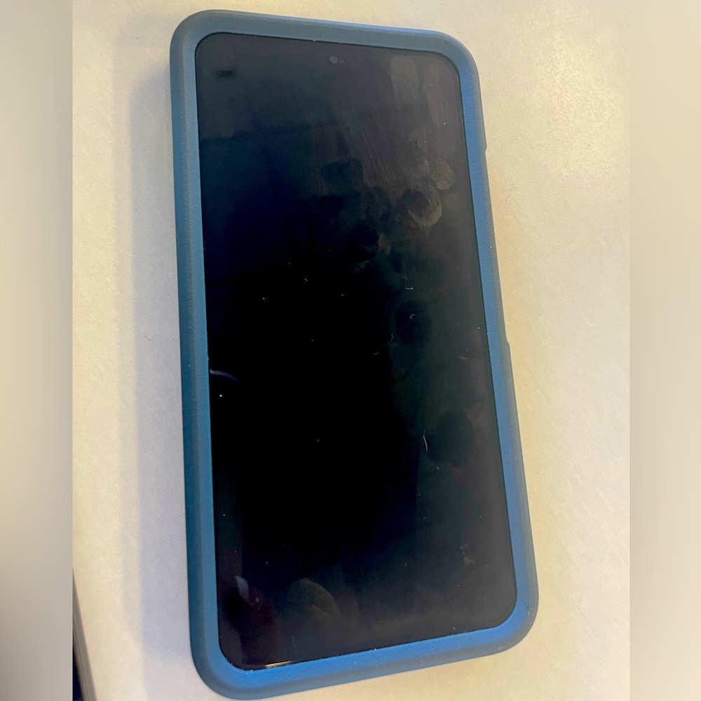 Black Samsung Galaxy S22 phone